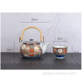 Japanese teapot set Hand painted gold color of Japanese teapot Factory